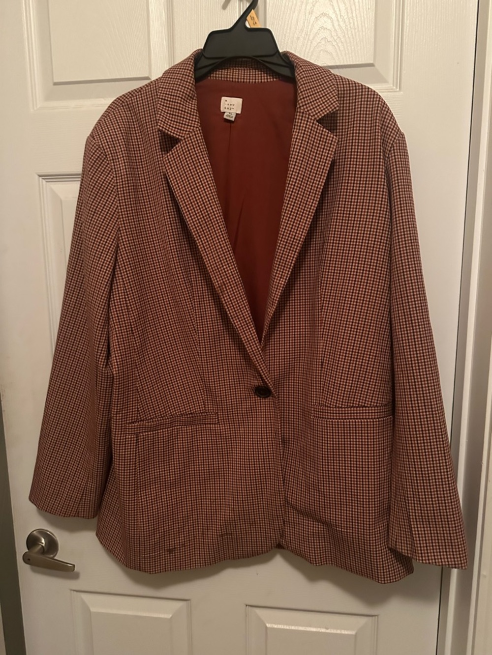 Sabrina Carpenter inspired Checked Oversized Blazer with lining XL